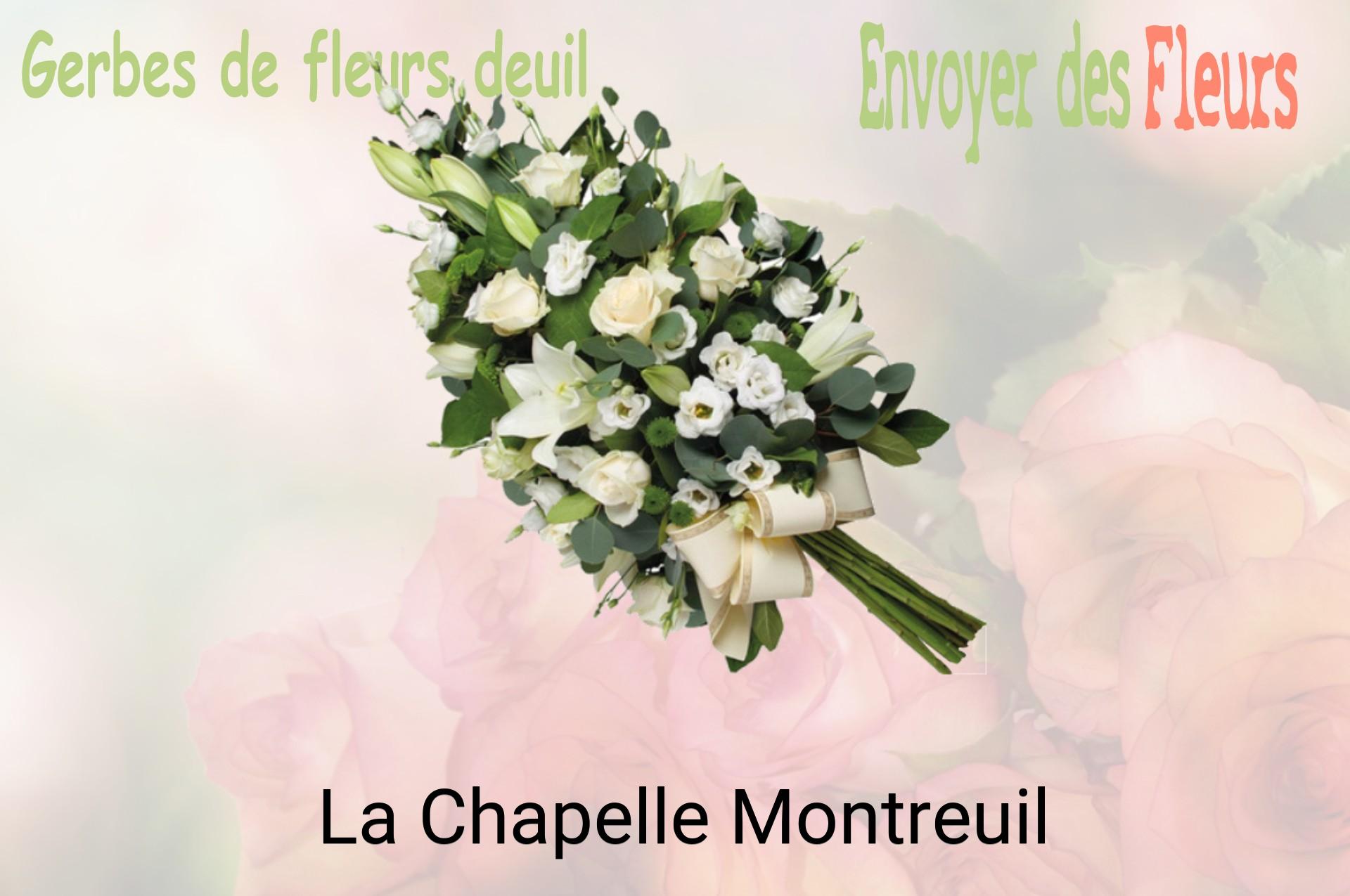 Gerbe de fleurs de deuil livrée à La Chapelle-Montreuil